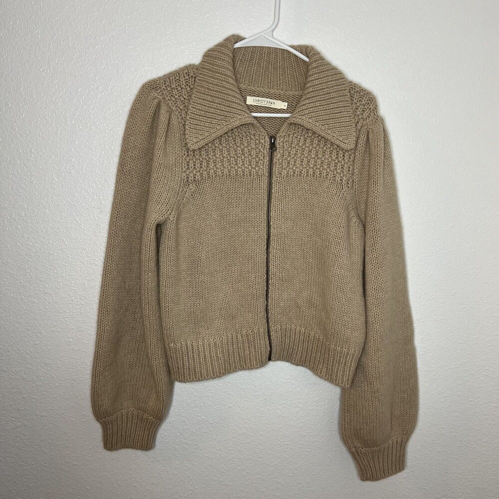 Christy Dawn Tan Knit Jacket